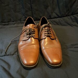 J. Murphy By Johnston & Murphy Men’s 7 Brown Leather Oxford Dress Shoes Lace Up
